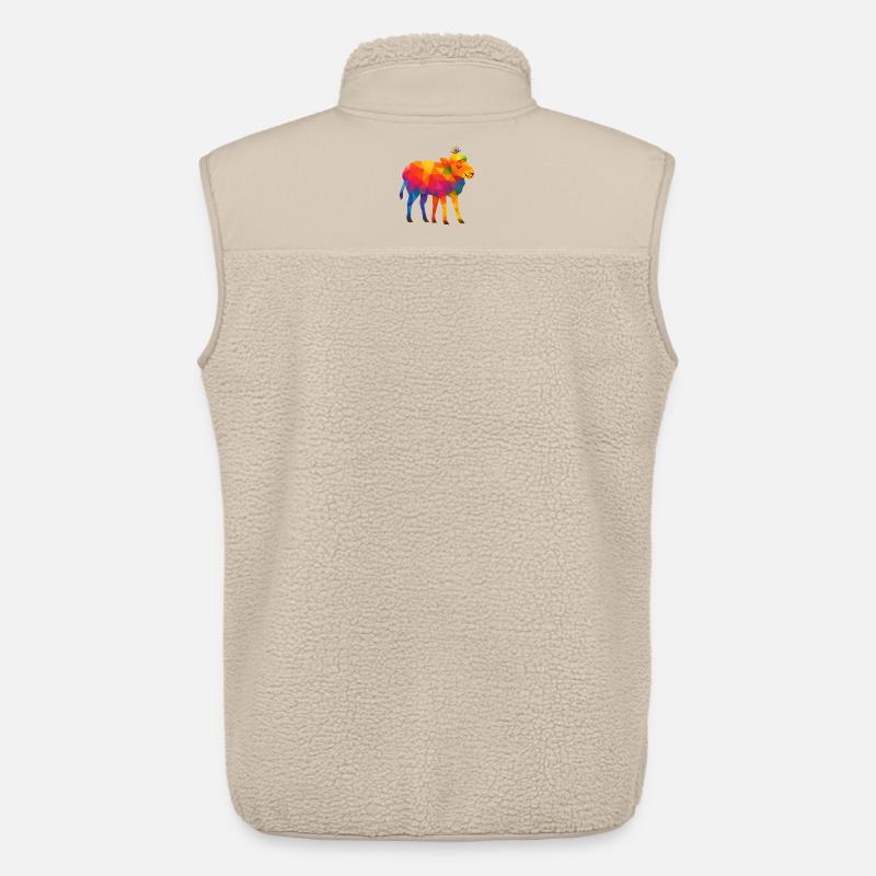 Regenbogenschiff mit 5 Beinen - Unisex Sherpaweste von Stanley/Stella - Beige
