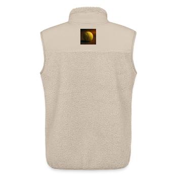 Sports - Tennis, balle de tennis - Veste sans manches sherpa unisexe Stanley/Stella - beige - Dos - AI Model Male 178 light (178cm)