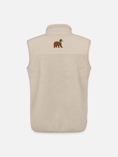 Die Bärente - sie hat einen Schnabel! - Unisex Sherpaweste von Stanley/Stella - Beige