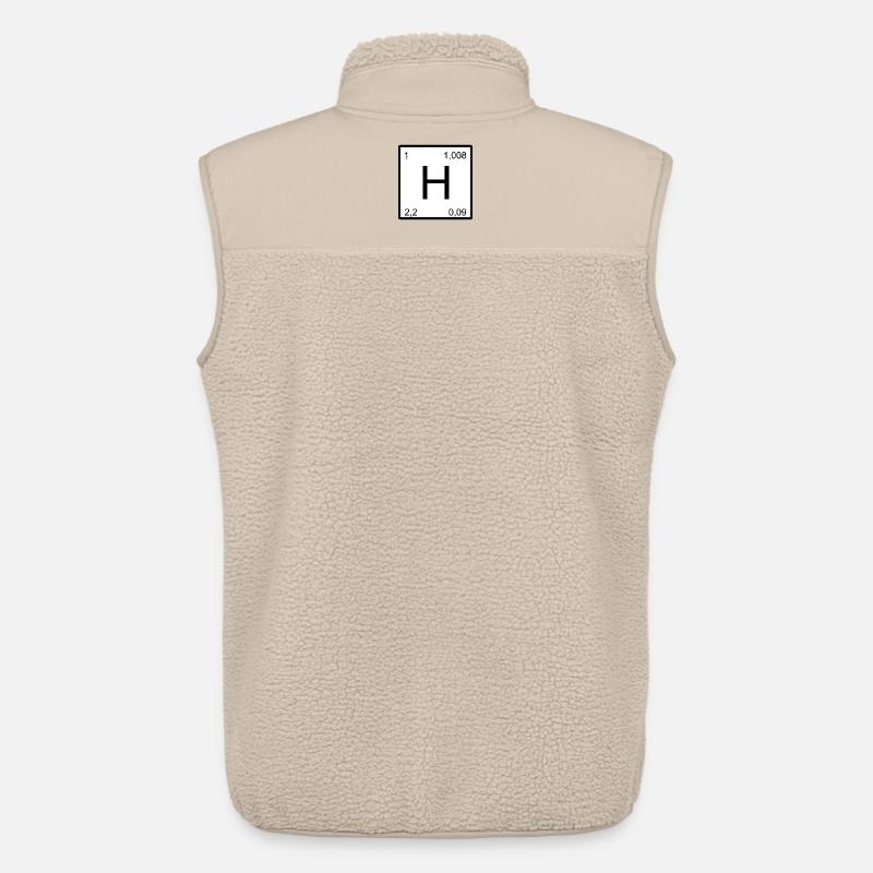 Conception du symbole de l’hydrogène - Veste sans manches sherpa unisexe Stanley/Stella - beige