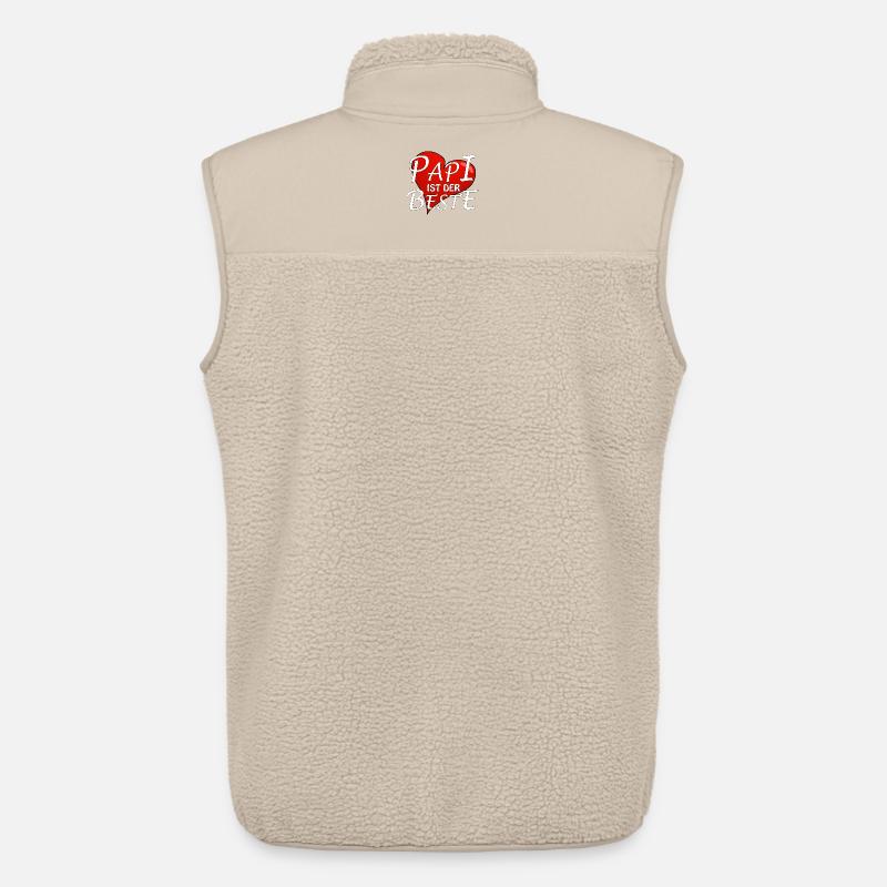 PAPI IST DER BESTE - Unisex Sherpaweste von Stanley/Stella - Beige