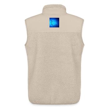 Ein Hauch von Blau nur für Sie - Unisex Sherpaweste von Stanley/Stella - Beige - Hinten - AI Model Male 178 light (178cm)