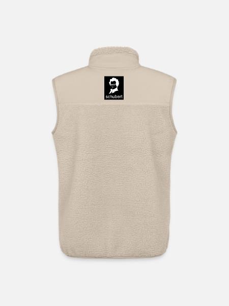 Schubert Silhouette Portrait - Unisex Sherpa Gilet by Stanley/Stella - beige