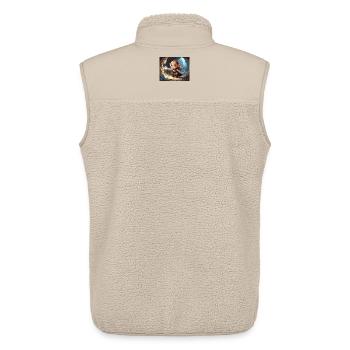 Kleiner Elfen-Diamantenschatz - Unisex Sherpaweste von Stanley/Stella - Beige - Hinten - AI Model Male 178 light (178cm)
