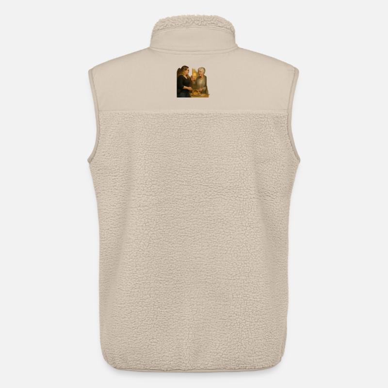Herzliche Nachbarschaftsszene - Unisex Sherpaweste von Stanley/Stella - Beige