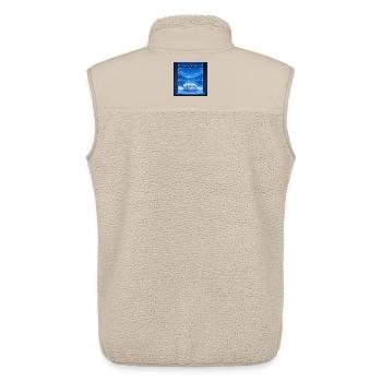 Renard des neiges - Veste sans manches sherpa unisexe Stanley/Stella - beige - Dos - AI Model Male 178 light (178cm)
