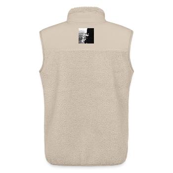 From light to darkness - Unisex Sherpaweste von Stanley/Stella - Beige - Hinten - AI Model Male 178 light (178cm)
