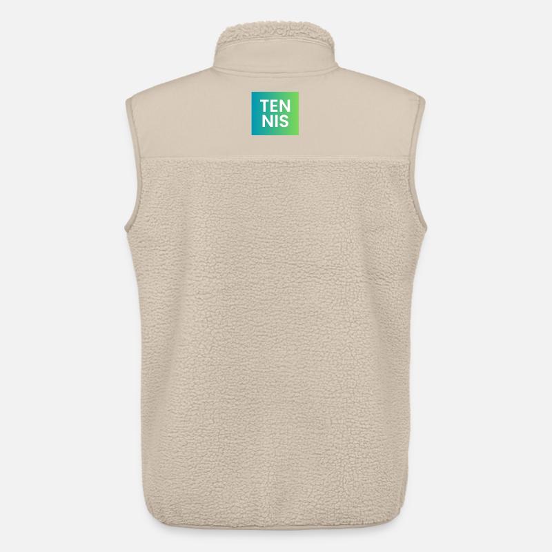 Tennis Gradient Typografie - Unisex Sherpaweste von Stanley/Stella - Beige