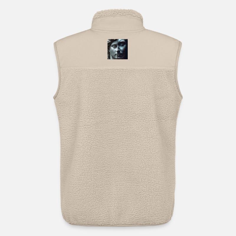 Antike trifft Glitch - Unisex Sherpaweste von Stanley/Stella - Beige