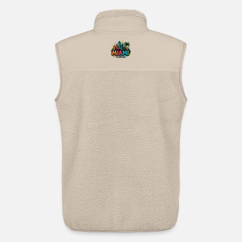 Miami Skyline Graffiti - Unisex Sherpaweste von Stanley/Stella - Beige
