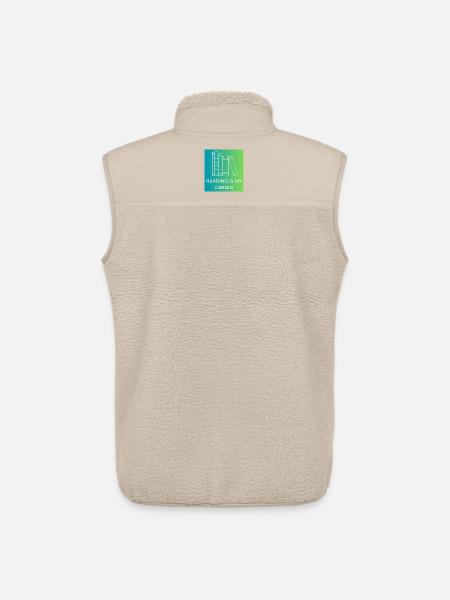 Reading is my cardio - Unisex Sherpa Gilet by Stanley/Stella - beige