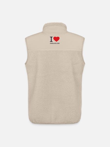 I love Heraklion Crete - Unisex Sherpa Gilet by Stanley/Stella - beige