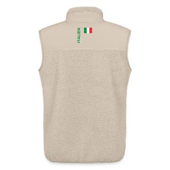 Palerme - Veste sans manches sherpa unisexe Stanley/Stella - beige - Dos - AI Model Male 178 light (178cm)
