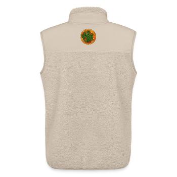 Pizza Favorite Food - Unisex Sherpa Gilet by Stanley/Stella - beige - Back - AI Model Male 178 light (178cm)