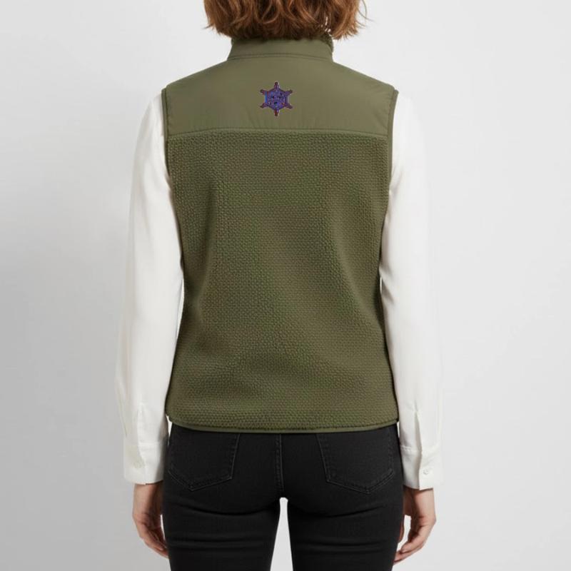 Fractal Evolution Experience Star Hexagon Pattern Unisex Sherpa Gilet by Stanley/Stella