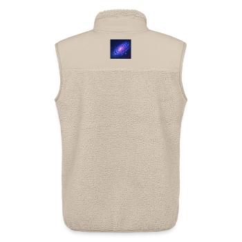 Neon Galaxie Spiral Kristalle - Unisex Sherpaweste von Stanley/Stella - Beige - Hinten - AI Model Male 178 light (178cm)