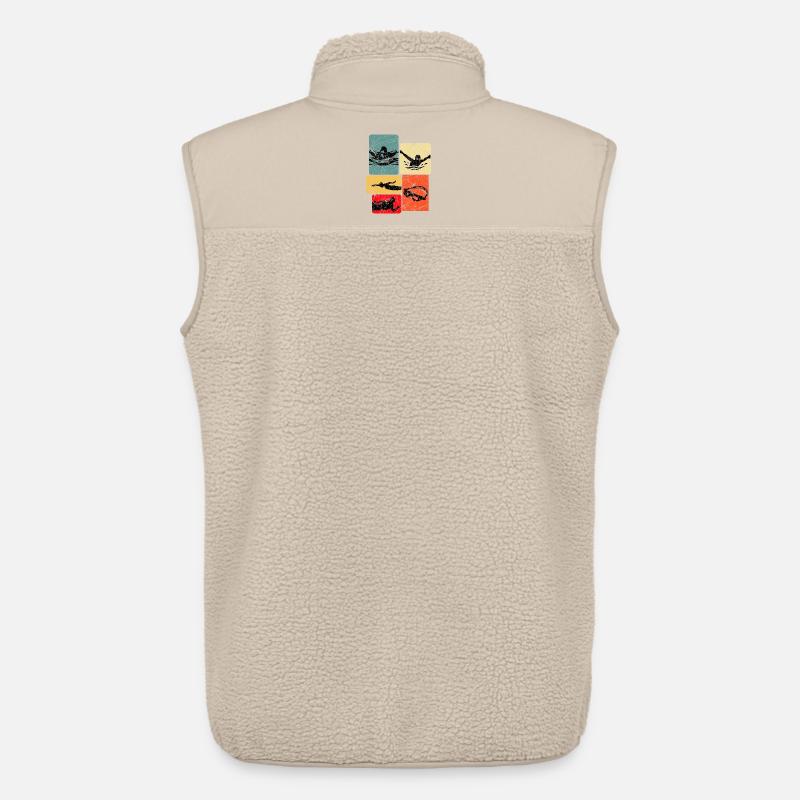 Nadar - Chaleco sherpa MEDIUM FIT Unisex Stanley/Stella - beige