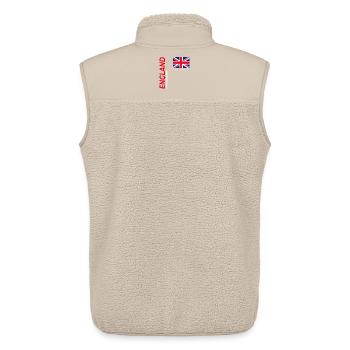 Manchester - Veste sans manches sherpa unisexe Stanley/Stella - beige - Dos - AI Model Male 178 light (178cm)