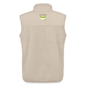J’adore le Matcha - Veste sans manches sherpa unisexe Stanley/Stella - beige - Dos - AI Model Male 178 light (178cm)