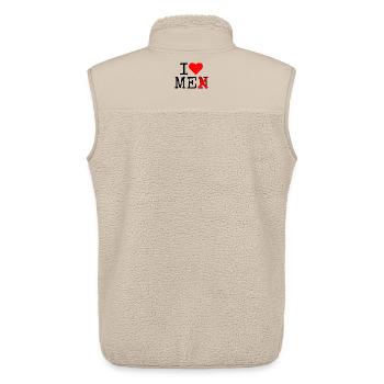 I Love Me Men Ich Liebe Mich Selbstliebe Frauen - Unisex Sherpaweste von Stanley/Stella - Beige - Hinten - AI Model Male 178 light (178cm)