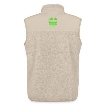 Geschenk für A - Unisex Sherpaweste von Stanley/Stella - Beige - Hinten - AI Model Male 178 light (178cm)