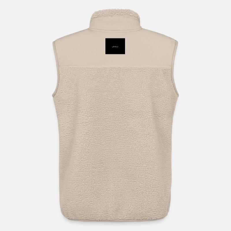 Effortlessly Elegant Script Typography - Unisex Sherpa Gilet by Stanley/Stella - beige