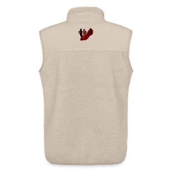 flamenco - Veste sans manches sherpa unisexe Stanley/Stella - beige - Dos - AI Model Male 178 light (178cm)