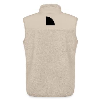 Quadrant - Unisex Sherpa Gilet by Stanley/Stella - beige - Back - AI Model Male 178 light (178cm)