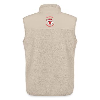 Laborjam Enthüllt Fett - Unisex Sherpaweste von Stanley/Stella - Beige - Hinten - AI Model Male 178 light (178cm)