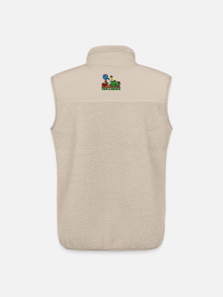 Pixel Garden : Planter et cultiver - Veste sans manches sherpa unisexe Stanley/Stella - beige