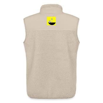 Yellow Field Fußball-Schiedsrichter - Unisex Sherpaweste von Stanley/Stella - Beige - Hinten - AI Model Male 178 light (178cm)