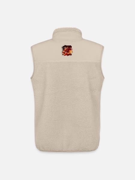 Fire Bike Rider - Unisex Sherpa Gilet by Stanley/Stella - beige