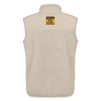 Worst Dad Ever Lustig Sarkastisch Vatertag Papa - Unisex Sherpaweste von Stanley/Stella - Beige - Hinten - AI Model Male 178 light (178cm)