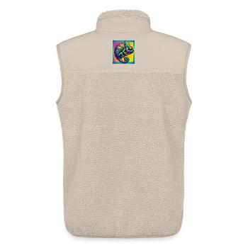 Chamäleon - Unisex Sherpaweste von Stanley/Stella - Beige - Hinten - AI Model Male 178 light (178cm)