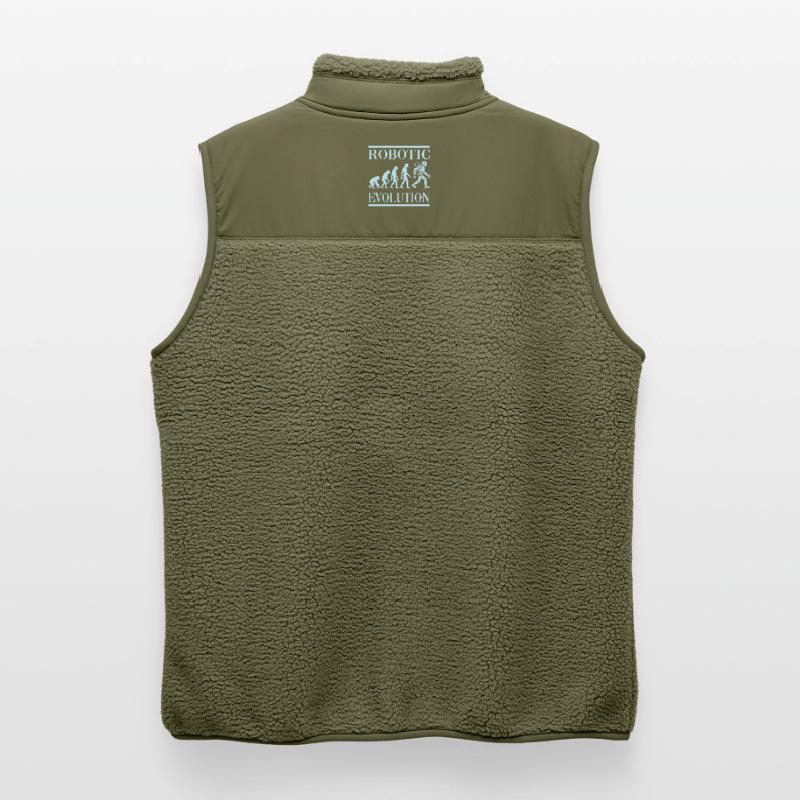 Robot Evolution Progress Human Future Unisex Sherpa Gilet by Stanley/Stella