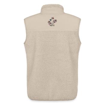 Blumen - Unisex Sherpaweste von Stanley/Stella - Beige - Hinten - AI Model Male 178 light (178cm)