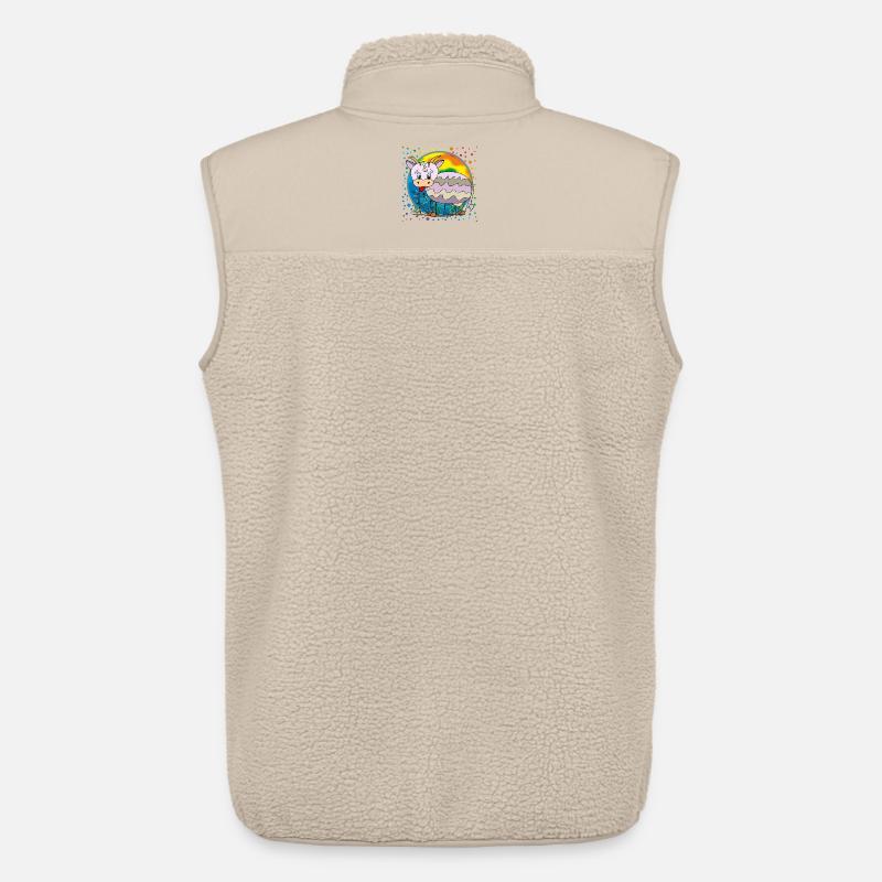 Kuh - Unisex Sherpaweste von Stanley/Stella - Beige