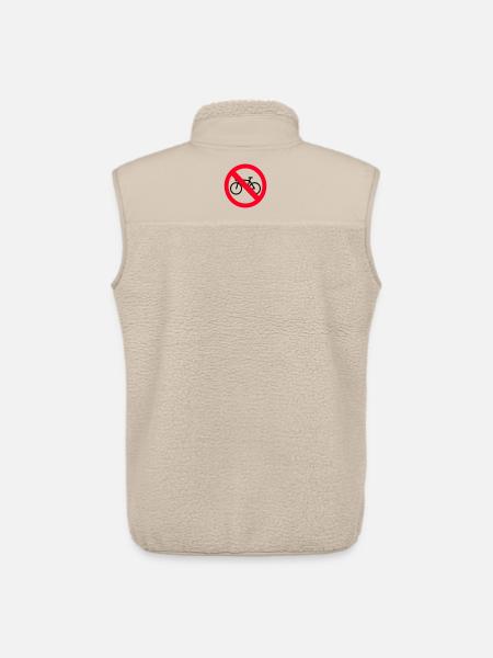 Kein Fahrrad - Unisex Sherpaweste von Stanley/Stella - Beige