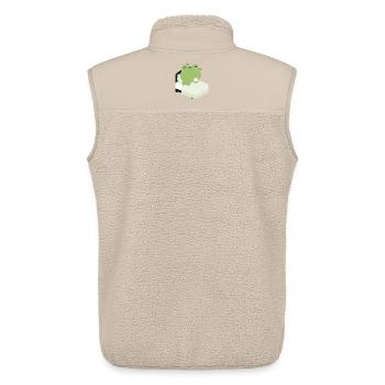 Tired Frog Schlafenszeit - Unisex Sherpaweste von Stanley/Stella - Beige - Hinten - AI Model Male 178 light (178cm)