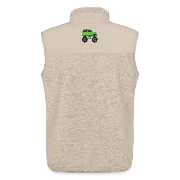 Monster Truck - Unisex Sherpa Gilet by Stanley/Stella - beige - Back - AI Model Male 178 light (178cm)