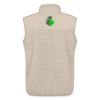 Explosive Earth - Unisex Sherpa Gilet by Stanley/Stella - beige - Back - AI Model Male 178 light (178cm)