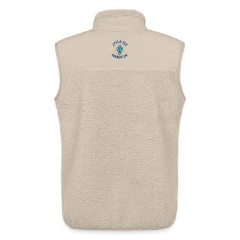 Ich kann nicht Badminton haben - Unisex Sherpaweste von Stanley/Stella - Beige - Hinten - AI Model Male 178 light (178cm)