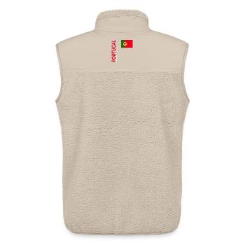 Tavira - Veste sans manches sherpa unisexe Stanley/Stella - beige - Dos - AI Model Male 178 light (178cm)