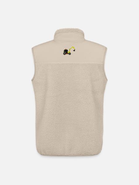 Excavator - Unisex Sherpa Gilet by Stanley/Stella - beige
