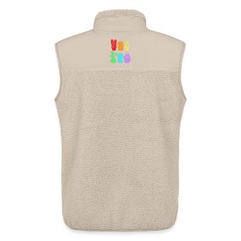 Cacti Plant Cactus - Unisex Sherpa Gilet by Stanley/Stella - beige - Back - AI Model Male 178 light (178cm)