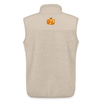 Happy blini friends blinis, pancakes - Unisex Sherpa Gilet by Stanley/Stella - beige - Back - AI Model Male 178 light (178cm)