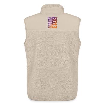 13 Jahre LIMITED EDITION 2013 13. Geburtstag - Unisex Sherpaweste von Stanley/Stella - Beige - Hinten - AI Model Male 178 light (178cm)