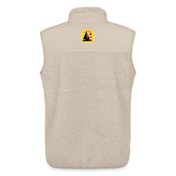 Sail - Unisex Sherpa Gilet by Stanley/Stella - beige - Back - AI Model Male 178 light (178cm)
