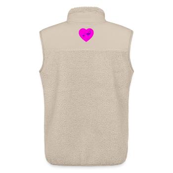 Flamingos - Unisex Sherpaweste von Stanley/Stella - Beige - Hinten - AI Model Male 178 light (178cm)