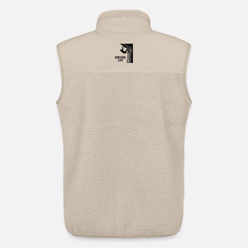 Vertical Life Kletterer Steilwand Design - Unisex Sherpaweste von Stanley/Stella - Beige